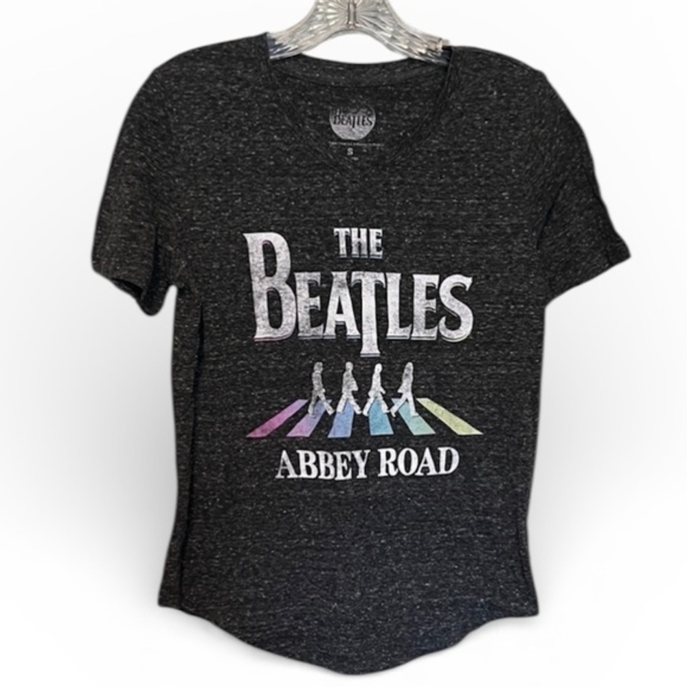 The Beatles Abbey Road short sleeve top - Charcoal, size small